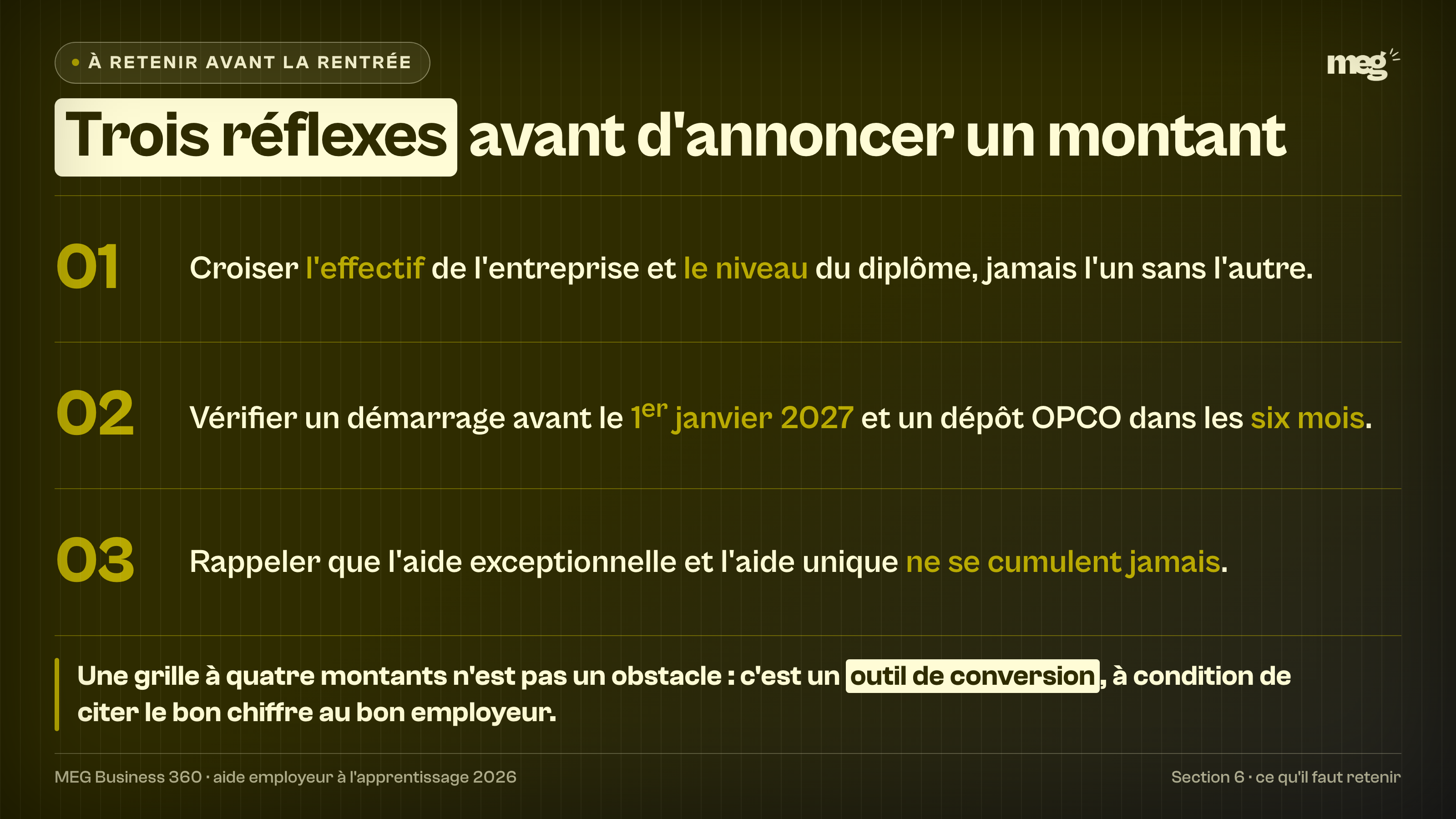 Idée unique : 3 réflexes suffisent à traverser la rentrée sans promesse fausse.