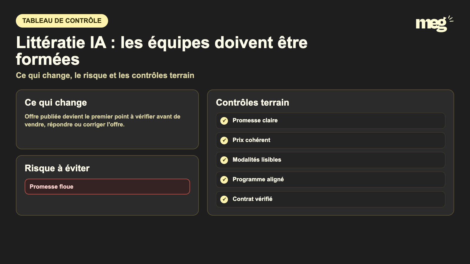 Littératie IA : les équipes doivent être formées - schema de verification Organisme de formation