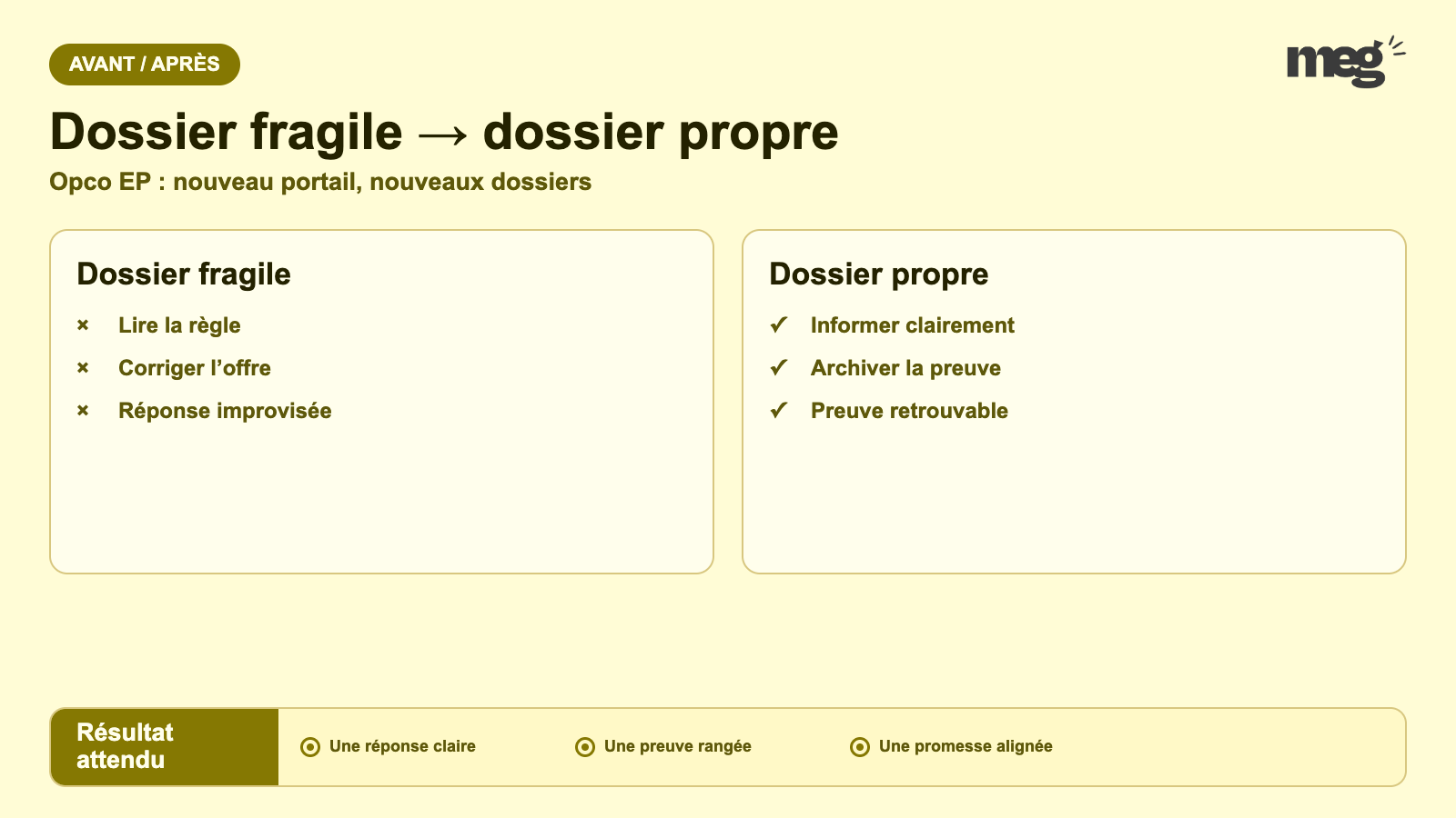 Opco EP : nouveau portail, nouveaux dossiers - plan d’action opérationnel