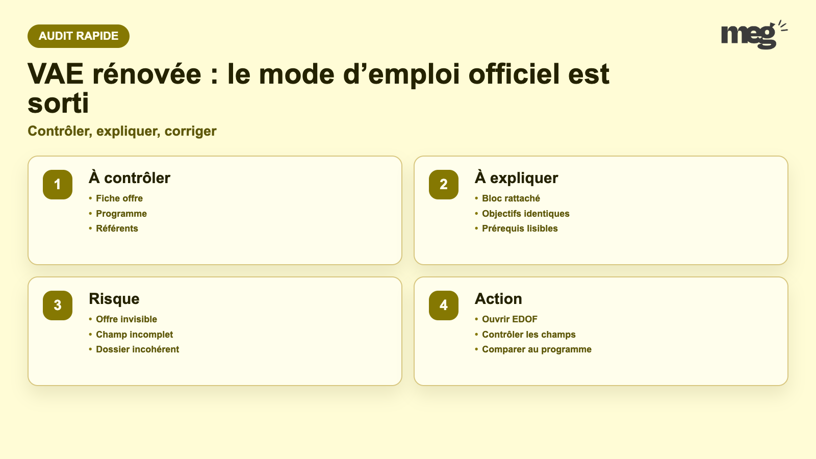 VAE rénovée : le mode d’emploi officiel est sorti - schema de verification EDOF
