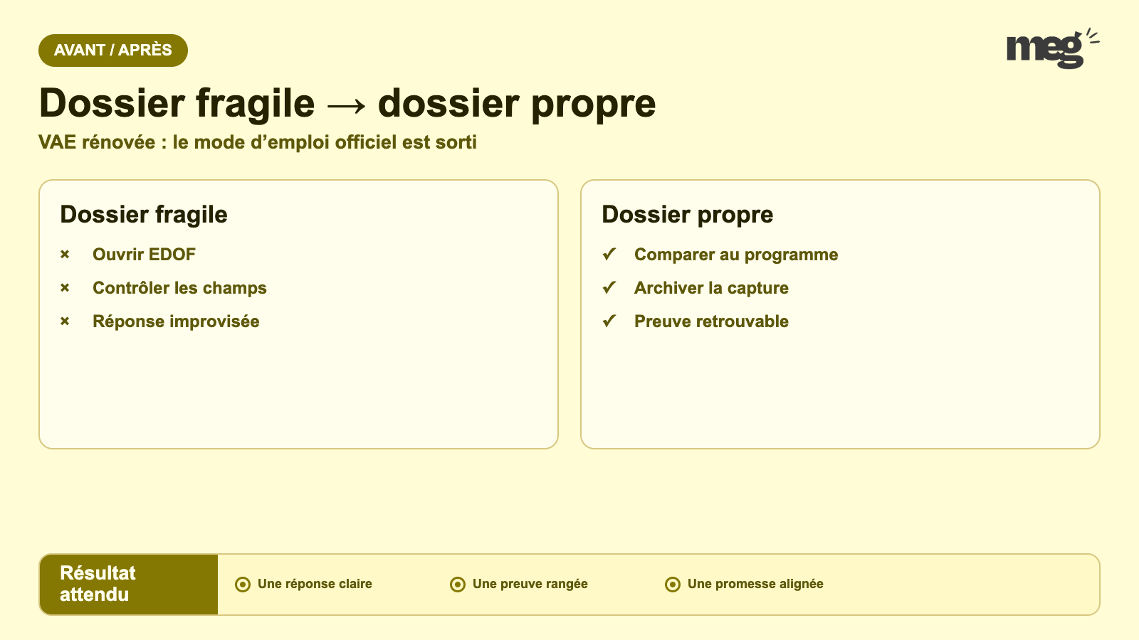 VAE rénovée : le mode d’emploi officiel est sorti - plan d’action opérationnel