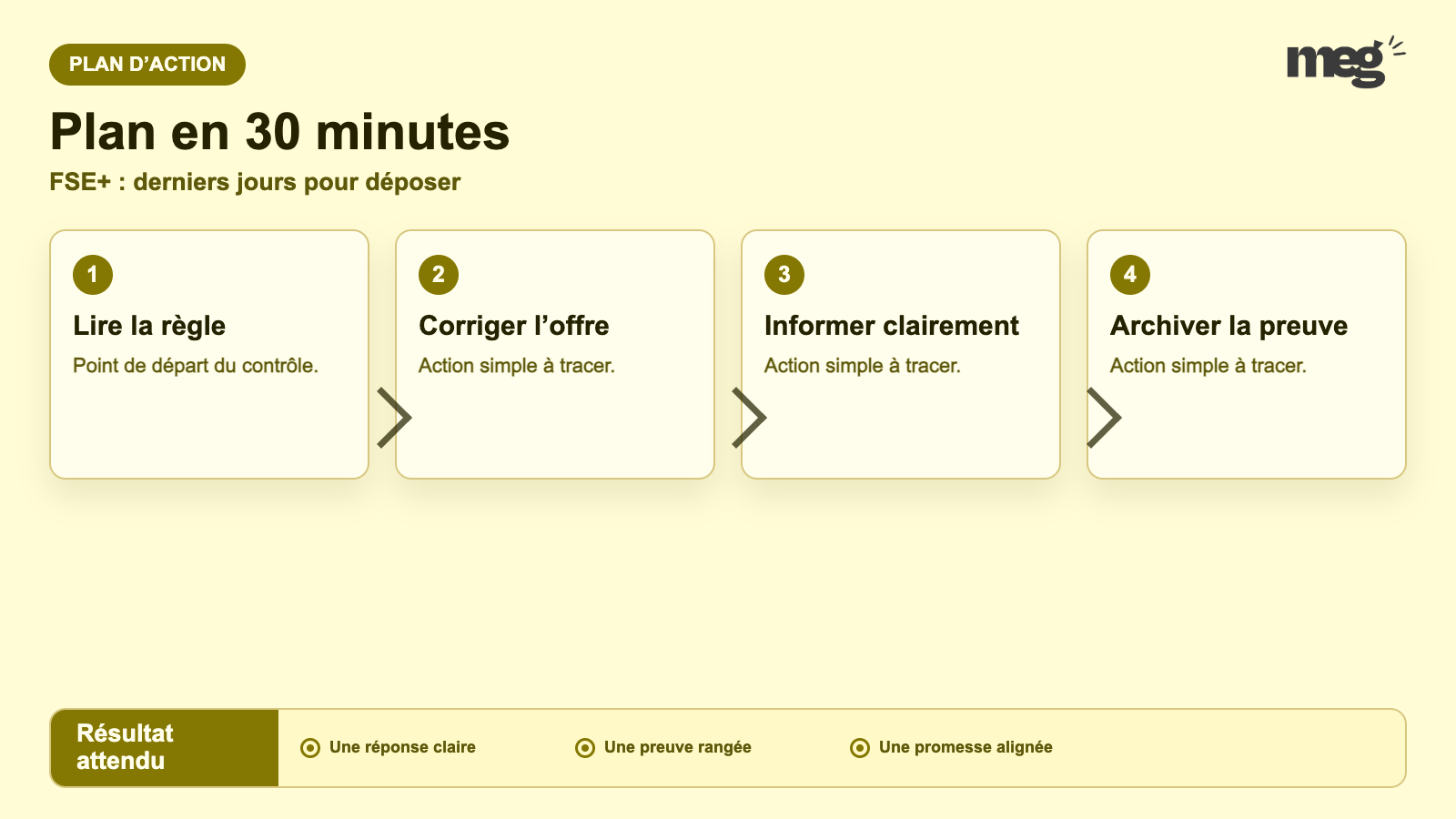 FSE+ : derniers jours pour déposer - plan d’action opérationnel