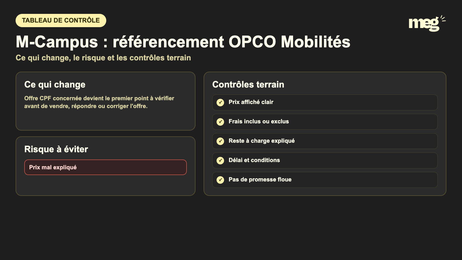 M-Campus : référencement OPCO Mobilités - schema de verification CPF