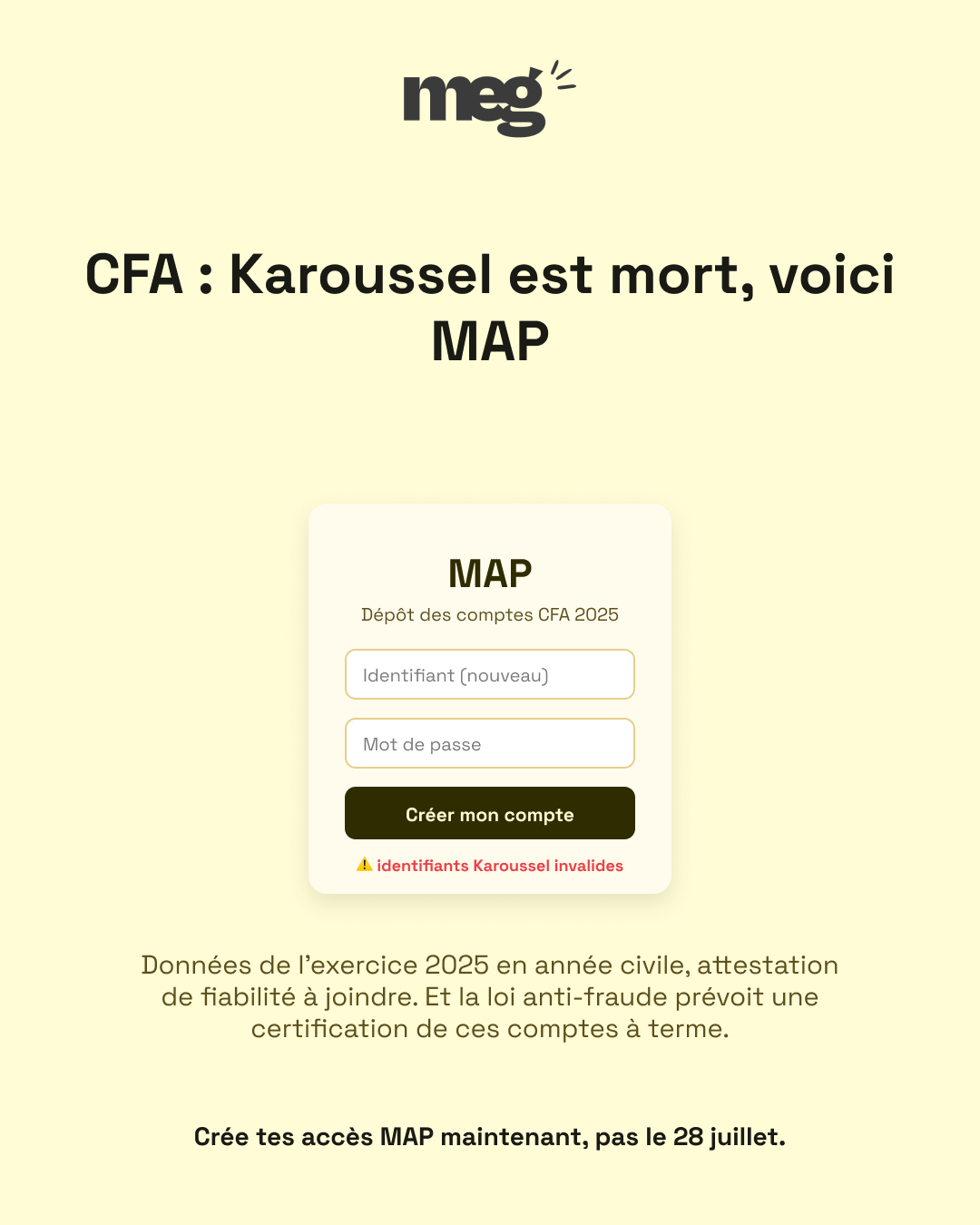 CFA : Karoussel est mort, MAP prend le relais - dossier de contrôle CFA / apprentissage